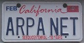 ARPANET license plate